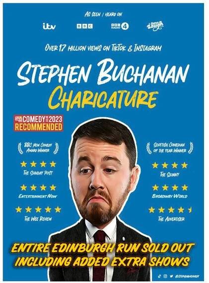 Stephen Buchanan's 'Charicature' run announced at Pleasance Islington