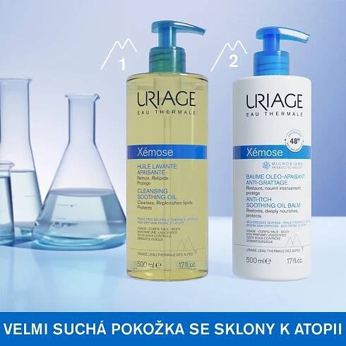 Uriage Xémose Zklidňující mycí olej pro velmi suchou až atopickou pokožku 1000 ml