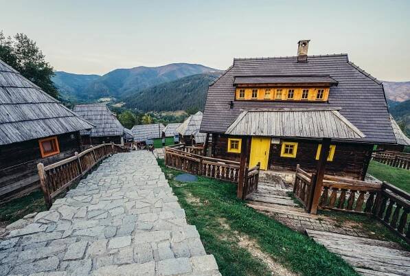 Drvengrad village in Serbia