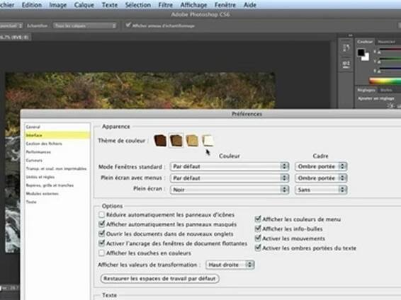 Adobe Photoshop CS6 : La luminosité de l'interface - Vidéo Dailymotion
