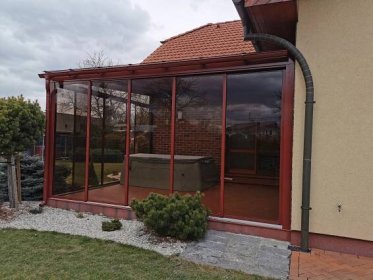 Hliníková zasklená terasa Ostrava Svinov - Lodzie-Folie