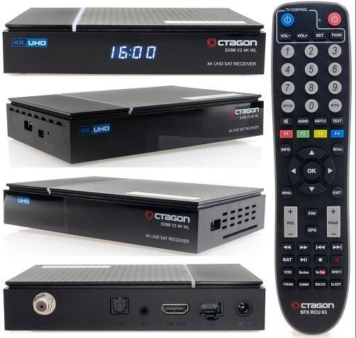 OCTAGON SX98 V2 4K 5G WL DVB-S2 + IP UHD Smart TV satelitní přijímač | E-Shop SAPRO - Váš dodavatel TV, SAT, CCTV, FVE