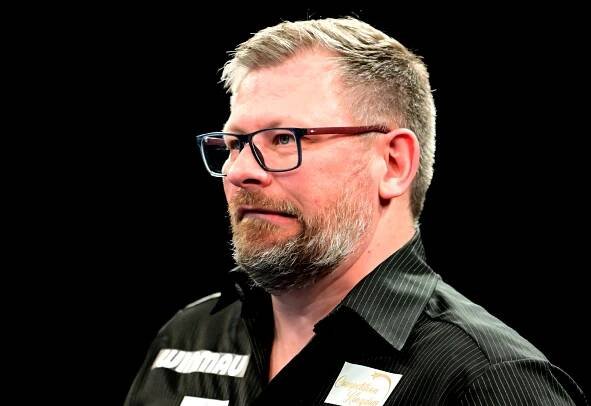 James Wade at the Winmau World Masters Darts.