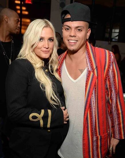 Ashlee Simpson (L) and Evan Ross attend the W Los Angeles - West Beverly Hills and STK Los Angeles Reveal Event at W Los Angeles - Westwood on June 25, 2015 in Los Angeles, California