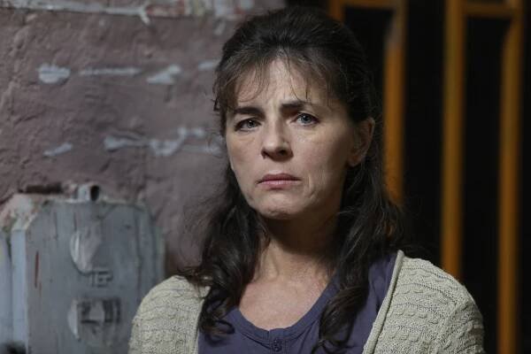 Mira Furlan on the set of Cirkus Columbia (2010).