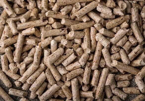 Bulk fuel pellets used for bioenergy production
