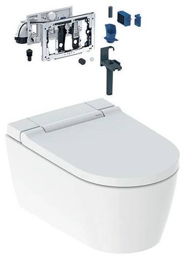 Geberit AquaClean kompletní závěsné WC Sela 57 cm, DuoFresh, KeraTect, bílá