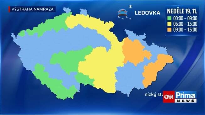 Předpověď počasí 19. 11. 2023