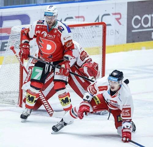 Hokejová extraliga: HC Dynamo Pardubice - HC Olomouc.