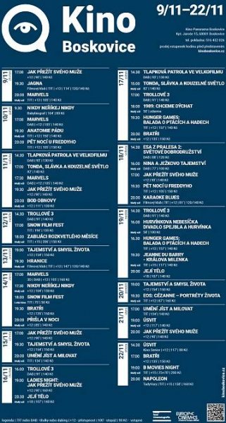 Archiv filmového programu | Kultura Boskovice