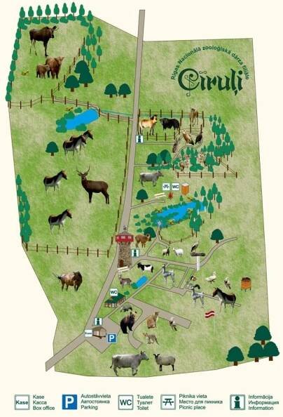 Affiliate Cīruļi map - Zoo