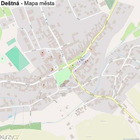 Deštná - mapy | Kurzy.cz