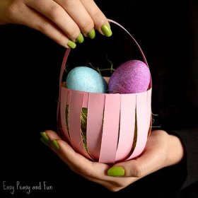 DIY Easter Paper Basket Craft