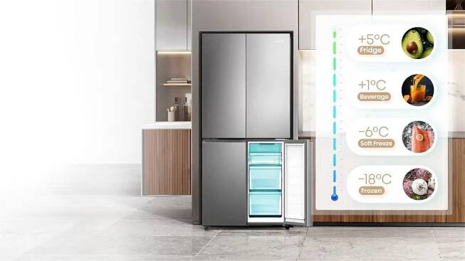 Americká lednice HISENSE RQ5P470SMFE