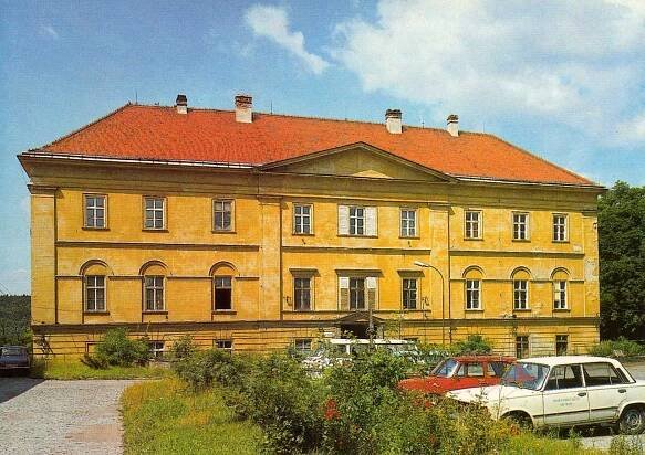 zámek Rosice - celkový pohled, retro