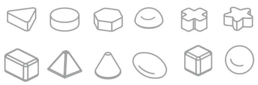 Geometrické tvary - hra na přiřazování tvarů