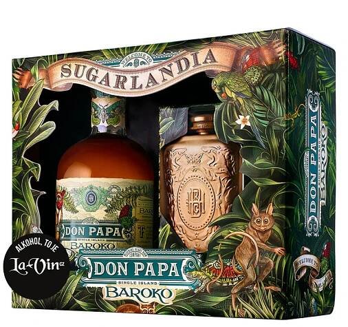 don papa baroko hip flask gift box 1