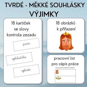 Výjimky - tvrdé, měkké souhlásky - Český jazyk - gramatika | UčiteléUčitelům.cz