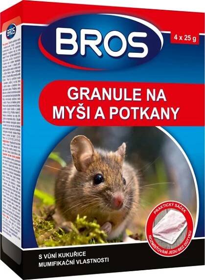 BROS granulát na myši a potkany 140g