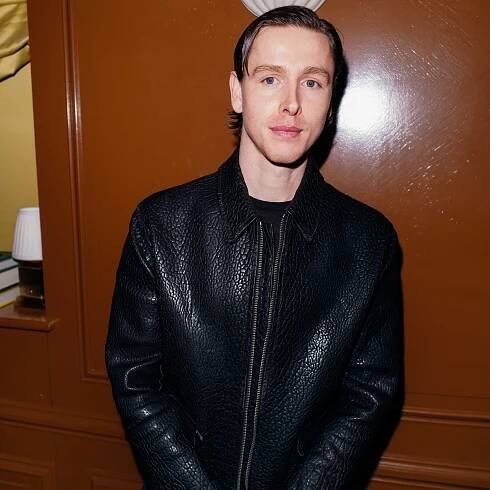 Harris Dickinson demolished a classic suit with a leather jacket