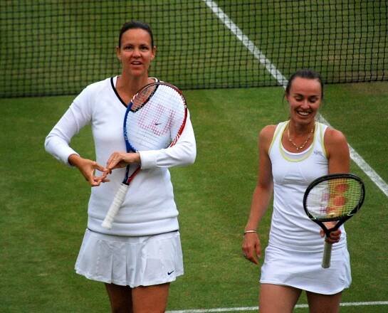 Soubor:Flickr - Carine06 - Lindsay Davenport ^ Martina Hingis.jpg