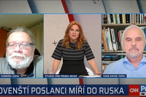 TV Prima News: Je Fico přisluhovač Ruska?: hosté Ivan David a Alexandr Vondra 9. 1. 2025