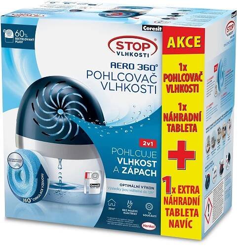 Ceresit Stop vlhkosti Aero 360 2 x 450 g tablet od 275 Kč