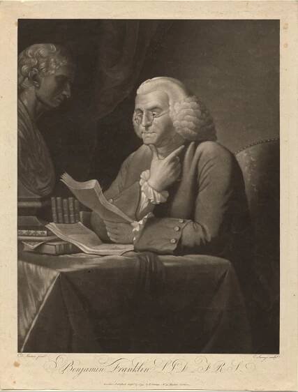 Benjamin Franklin by Edward Savage, 1793
