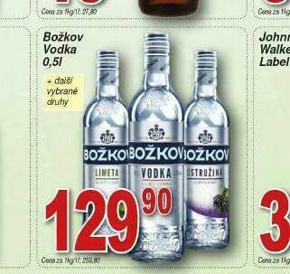 Lidl Božkov vodka nabídka