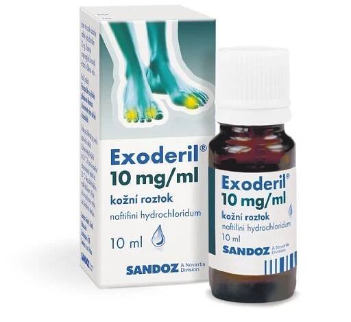 EXODERIL 10 mg/ml kožní roztok 10 ml