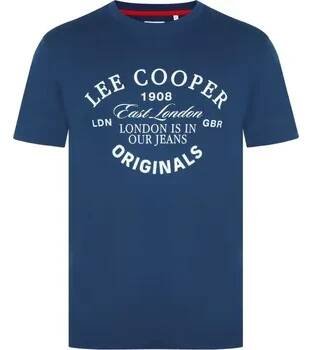 Pánské tričko Lee Cooper Cooper pánské tričko Vintage Blue L