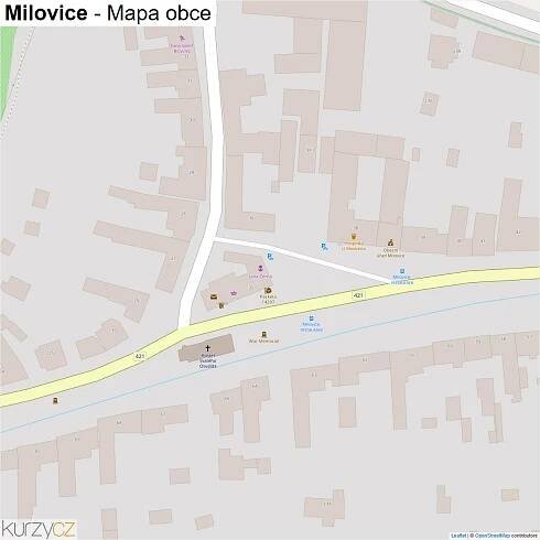 Milovice - mapy | Kurzy.cz