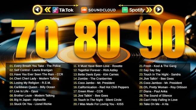 Best Music Hits 70s 80s 90s Playlist - Greatest Hits 70s 80s 90s Oldies Music 1886 - Music Hits 80