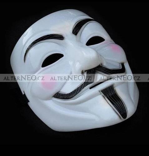 Maska Anonymous, Guy Fawkes, V jako Vendeta 90Kč, Ostatní | alterneo.cz