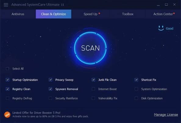 Iobit Advanced SystemCare Ultimate 11 pro 3 zařízení na 1 rok (elektronická licence)