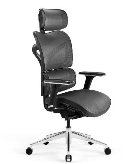 Kancelářská ergonomická židle Diablo V-Commander: černo-šedá