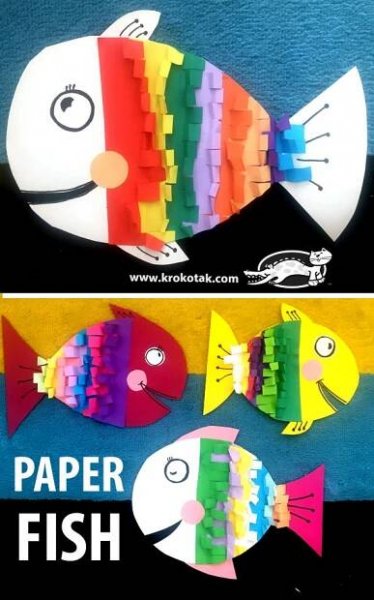 Paper+fish | Paper fish, Paper crafts, Origami fish