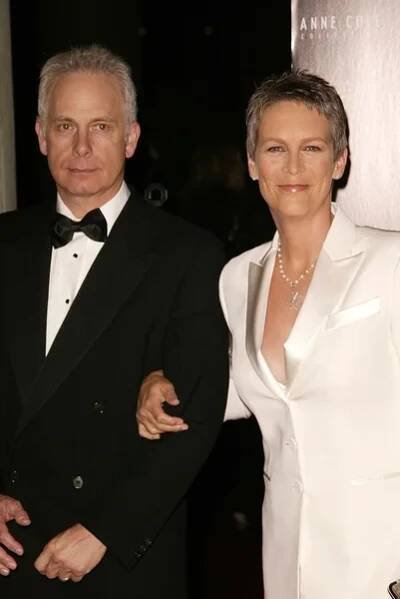 Christopher host a jamie lee curtis — Stock obrázek