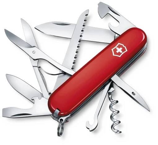 VICTORINOX - Offizierstaschenmesser "Huntsman", 15 Funktionen - ROT