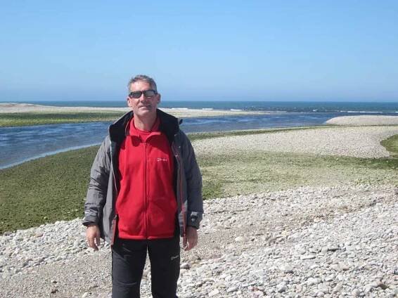 Peter on pebble beach