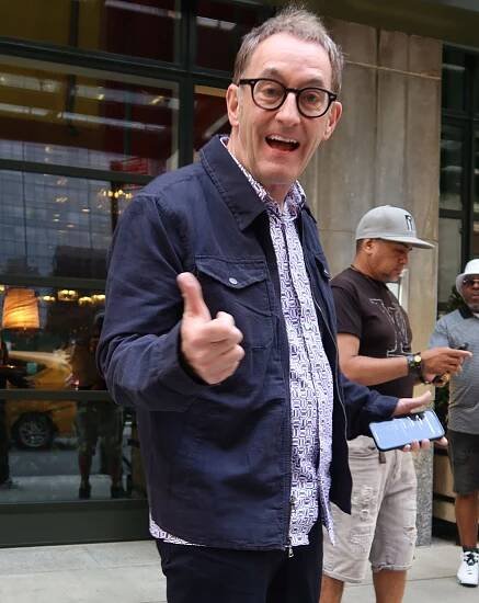 Tom Kenny on a walk in New York City