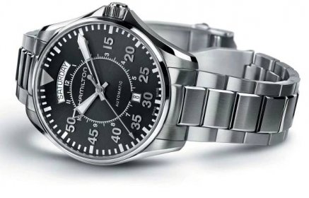 Pánské hodinky Hamilton Khaki Aviation H64615135 PILOT DAY DATE AUTO | Tovys.cz 