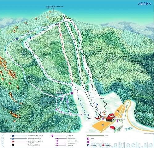Eck - Riedelstein Mapa sjezdovek