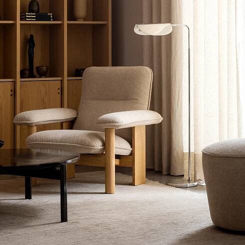 Audo Copenhagen designové stoličky Cairn Pouf (průměr 60 cm)