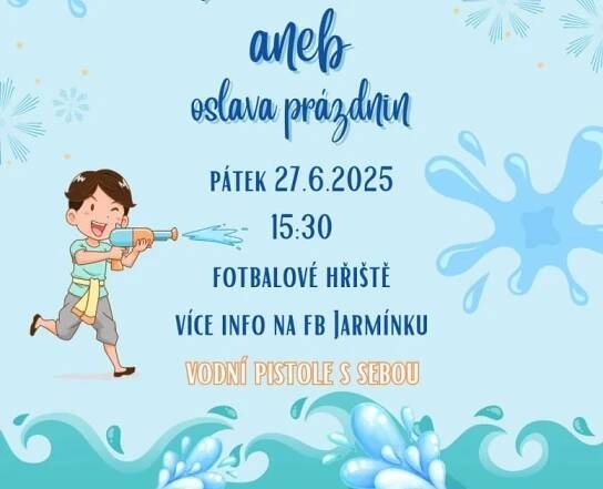Vodní bitva aneb oslava prázdnin 2025