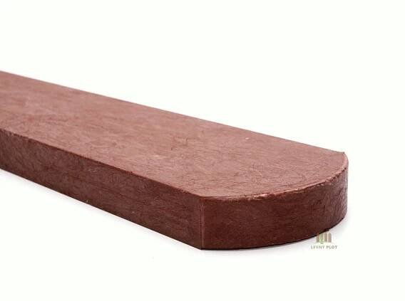 Plotovka recyklát cihlová půlkulatá 21x78 mm x různé délky