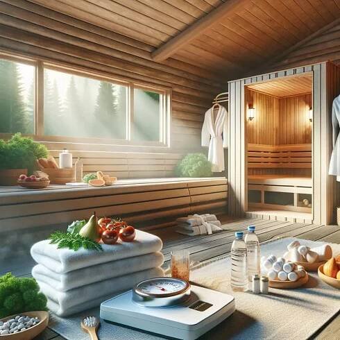 sauna a hubnutí