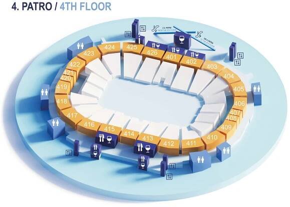 O2 arena 4NP_mapa