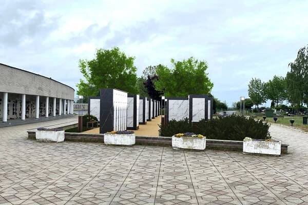 Vizualizácia urnového cintorína - Győr - Kolumbárium MODU-AL