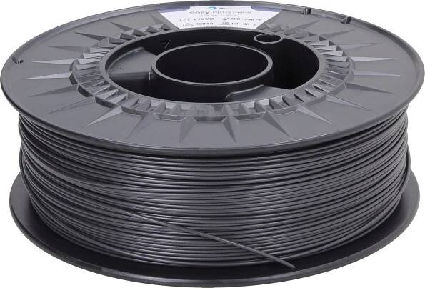 3DJAKE easyPETG Matte Dark Grey - 3DJake Česká republika 